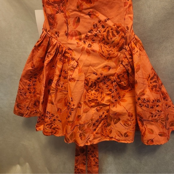 NWT Free People Matilde Mini in Coral Combo Floral Women’s Dress True Sz Small - Picture 6 of 8